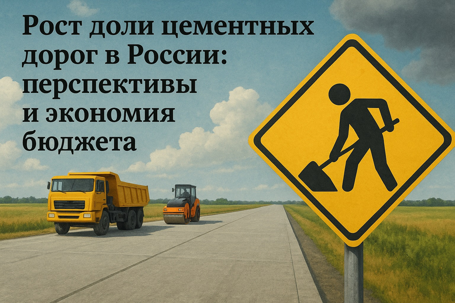 Рост доли цементных дорог в России: перспективы и экономия бюджета