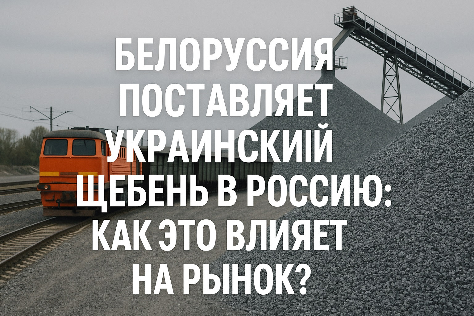 Белоруссия поставляет украинский щебень в Россию: как это влияет на рынок?